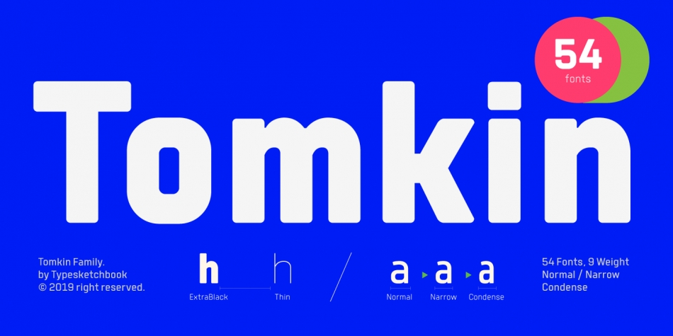 Tomkin Medium Font preview